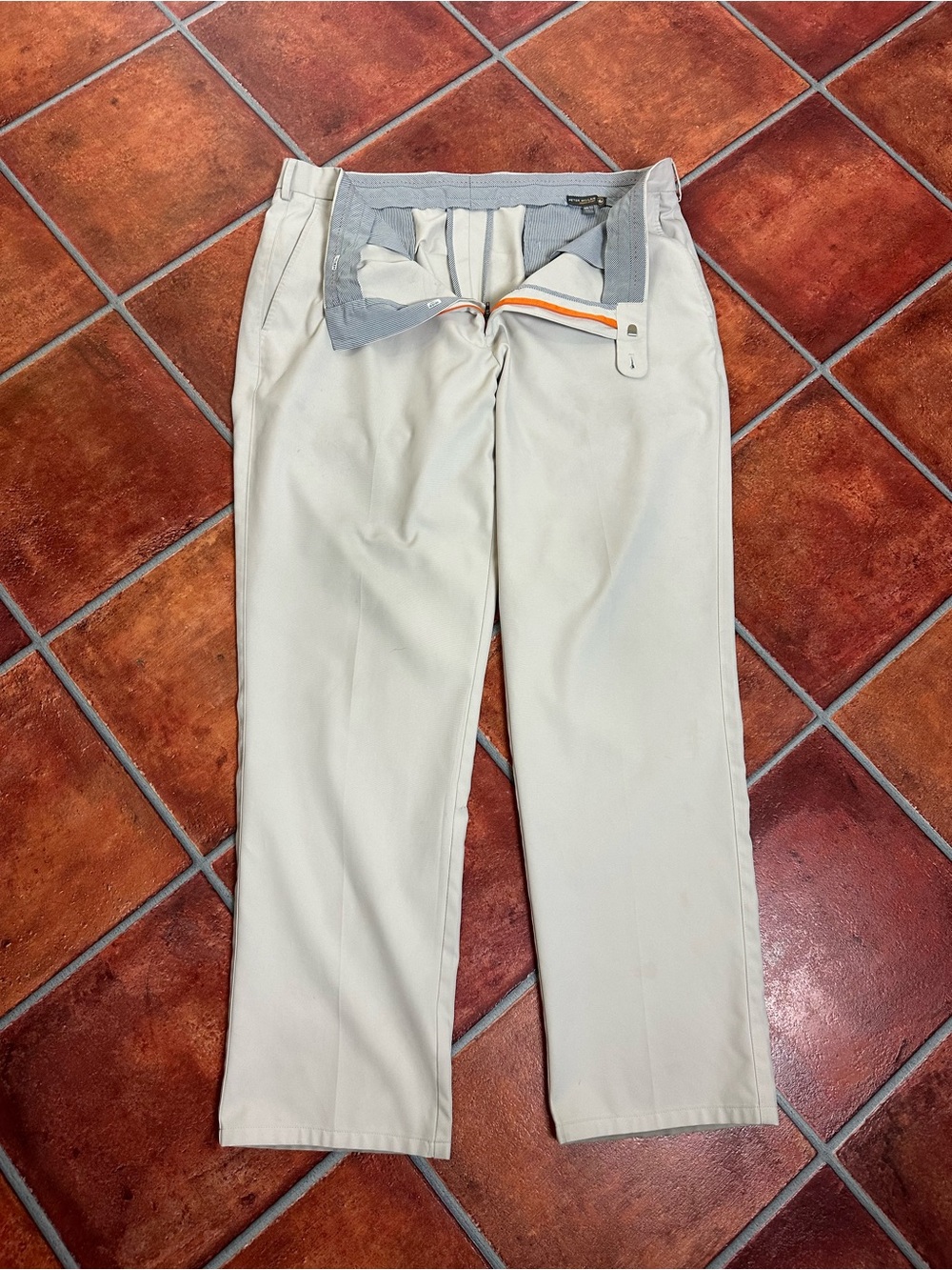 Peter Millar Crown Sport Cream Chinos - Straight Leg